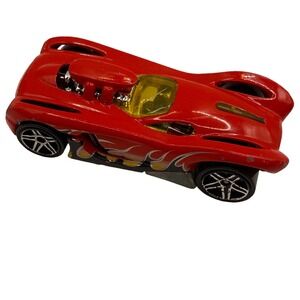 Vintage Hot Wheels 16 Angels Red Flame 2003 Mattel Diecast Toy Car 1/64 Scale